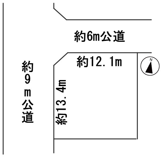 ６６１２９　岐阜市日野南土地の区画図