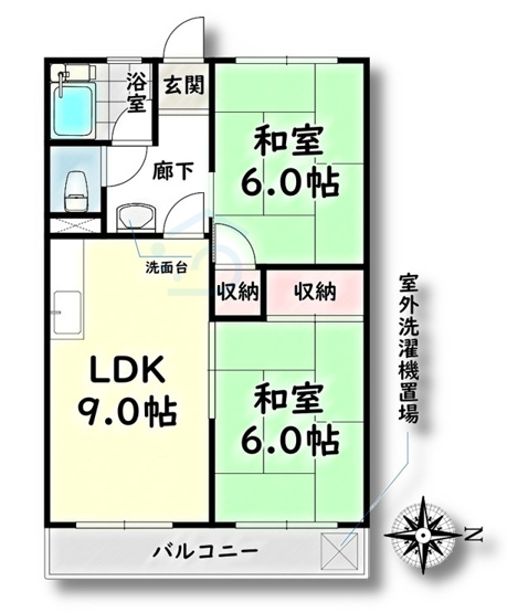 【間取り】 | 第1コーポ小菅【名古屋市賃貸・RC造】
