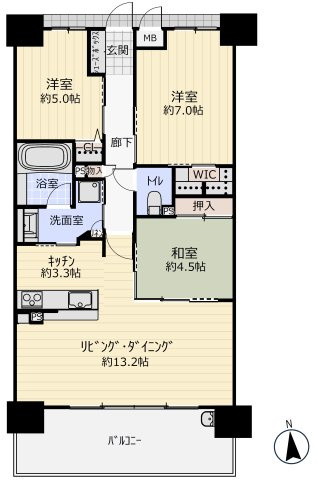 クラース三番町の間取り