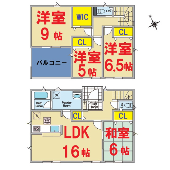 【間取り】 | 銚子市松本町5丁目4号棟 | 即日のご見学も可能です。お気軽に0476-37-3888までお問合せ下さい。