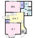 【間取り】 | カップル、 ファミリー向けの2DK！