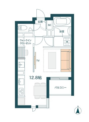 グロリア要町のその他|※ベッドは昇降し、上昇時に下部はソファとして利用できます。