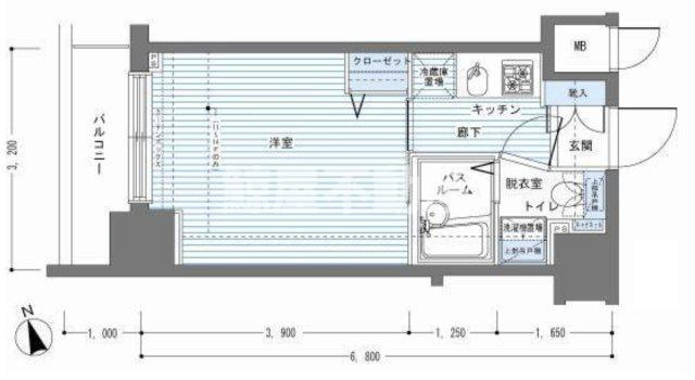 レジディア銀座東の間取り