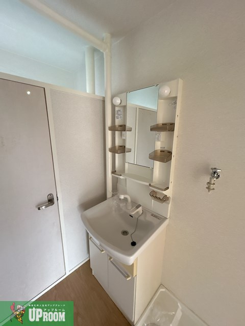 柏原農住団地T棟の洗面所