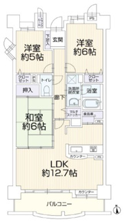 【間取り】 | ★仲介手数料無料★ライオンズマンション平安通