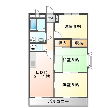 プラスパァ・Fの間取り