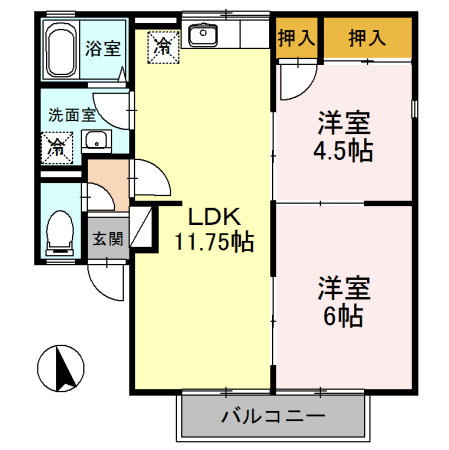 シャトルSの間取り