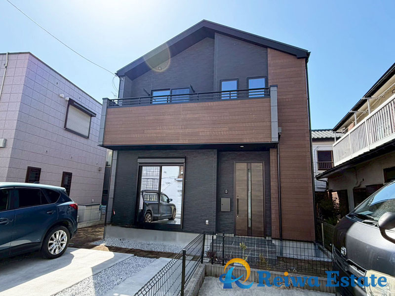 新築戸建　藤沢市大庭の外観|敷地面積は約50坪とゆとりのある広さ。