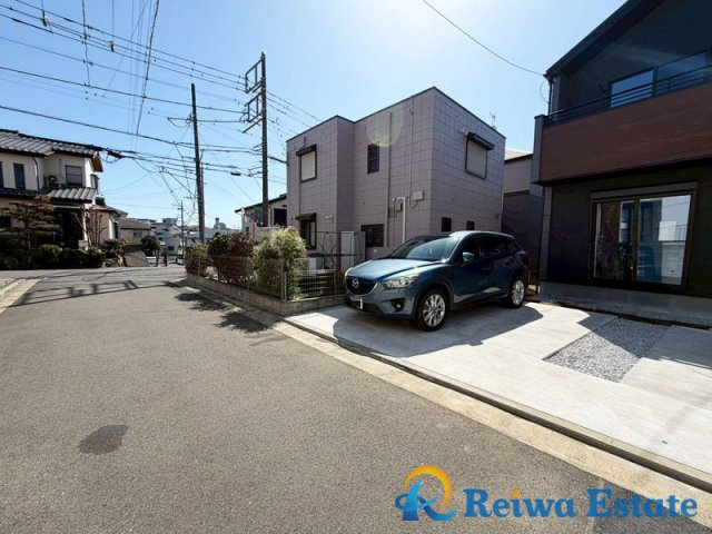 新築戸建　藤沢市大庭の前面道路含む現地写真|周辺は閑静な住宅街で子育て世帯にオススメ☆彡
