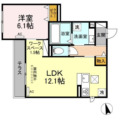 サンシャインＶⅡの間取り