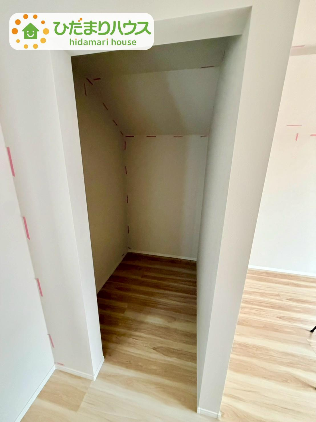 野田市山崎22期　新築戸建　1号棟の収納|季節物の衣類もスッキリ収納できる、ウォークインクローゼット完備です！！							
