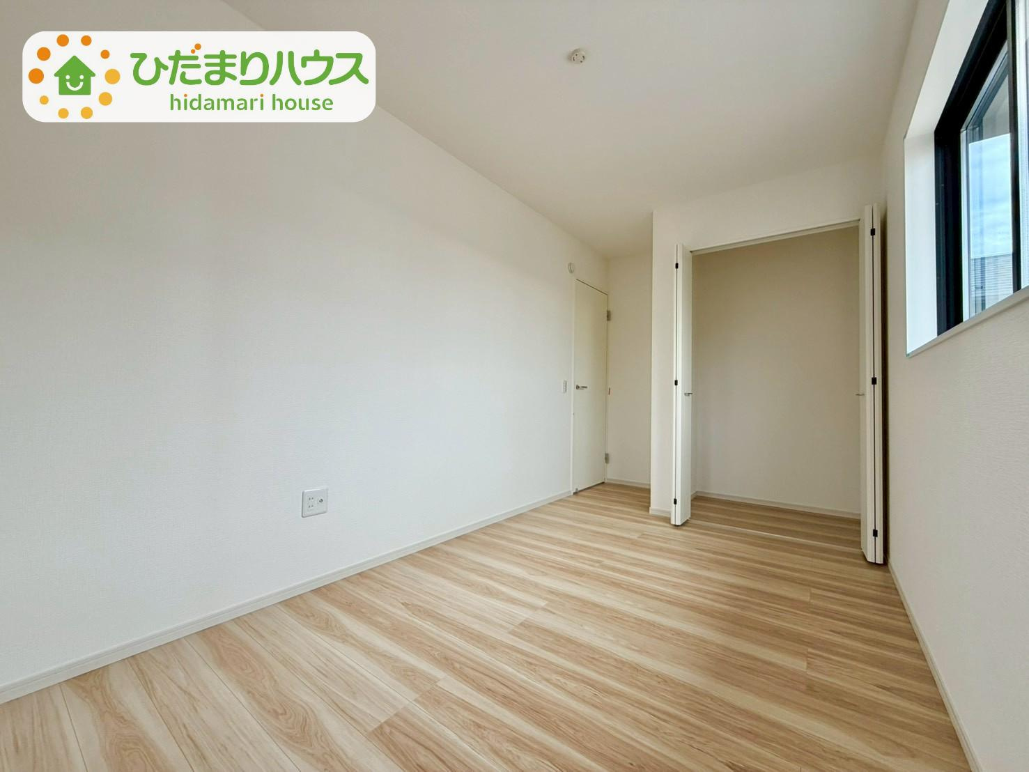 野田市山崎22期　新築戸建　1号棟の洋室|居室にゆとりが持てる大収納クローゼット付き♪						
