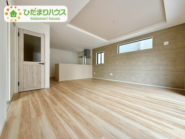 野田市山崎22期　新築戸建　1号棟の居間・リビング|早くお仕事終わらせて、家に帰りたくなるようなリビングです(^^♪							
