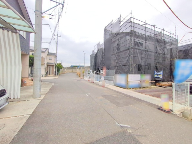 【新築分譲住宅】川越市木野目の前面道路含む現地写真