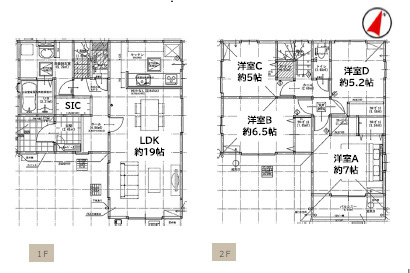 【間取り】 | 伊勢崎市今泉町1期