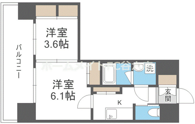 【間取り】 | スプランディッド江坂駅前