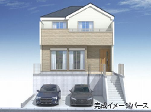 【外観パース】 | 【仲介手数料０円】藤沢市遠藤3期　新築一戸建て | 【仲介手数料０円】藤沢市遠藤3期　新築一戸建て