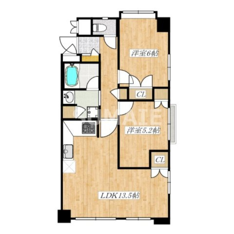 LaSante浦和常盤公園の間取り