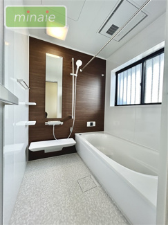 【浴室】 | 小学校分　平日・土日も見学できます　リフォーム〇　八木が谷 | 販売現地　一日の疲れを癒せます。