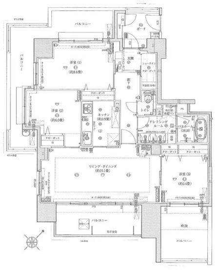 【間取り】 | サーパス赤坂マスターズビュー