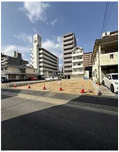 広島市西区庚午南２丁目の前面道路含む現地写真