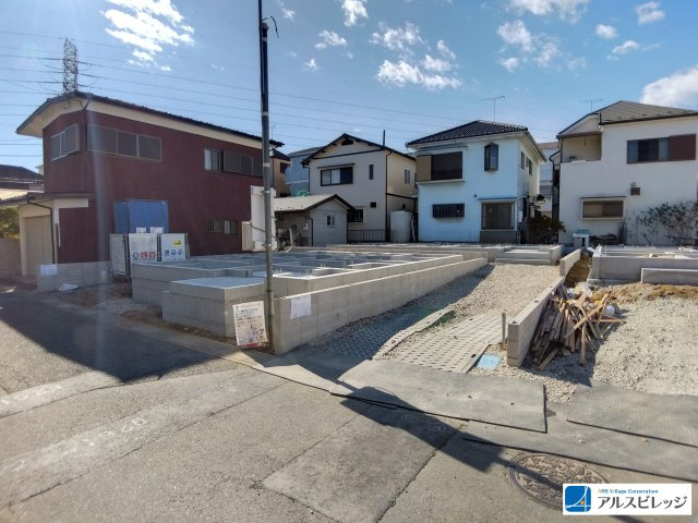 新築／富士見市水谷東16期　全４棟の前面道路含む現地写真
