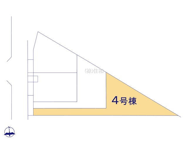 【新築分譲住宅】川越市大字木野目の区画図