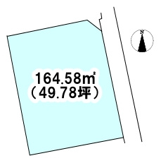 多喜浜1丁目　売土地の土地図