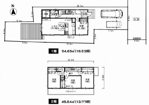 【間取り】 | 【仲介手数料０円】寒川町田端　新築一戸建て | 【仲介手数料０円】寒川町田端　新築一戸建て
