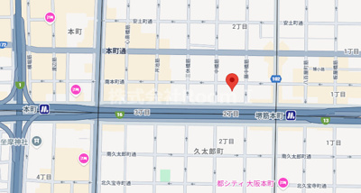 【地図】 | アーバネックス堺筋本町