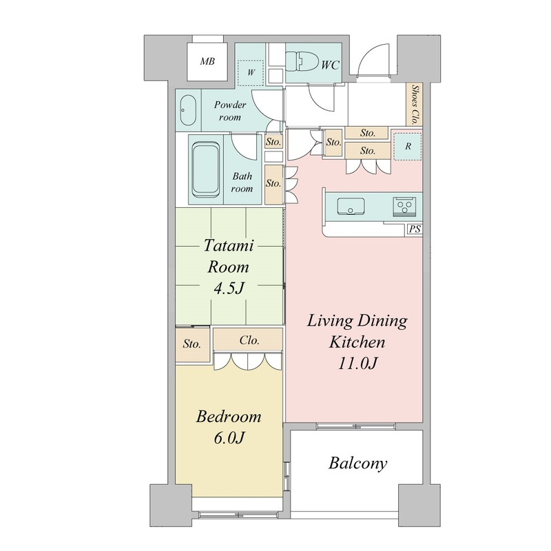 ラ・ヴィータ日本橋の間取り