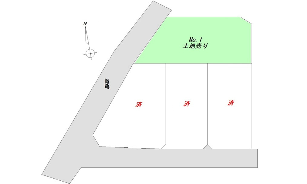 広島市安佐北区可部東５丁目　土地の区画図