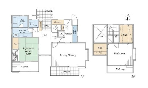 川越市川鶴中古戸建の間取り
