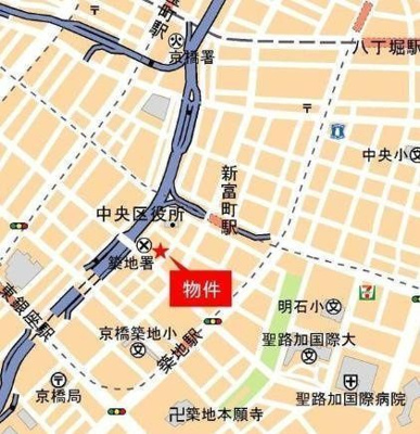 【地図】 | オープンレジデンシア銀座est