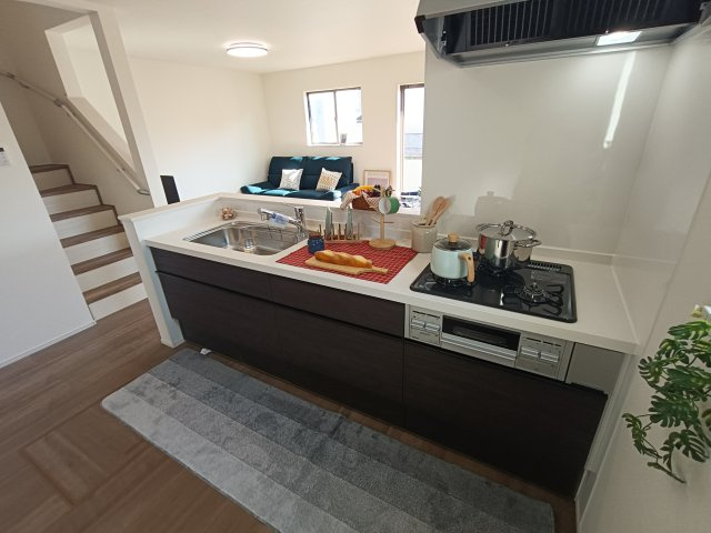 三郷市　戸ケ崎　新築戸建　全2棟のキッチン|施工例です