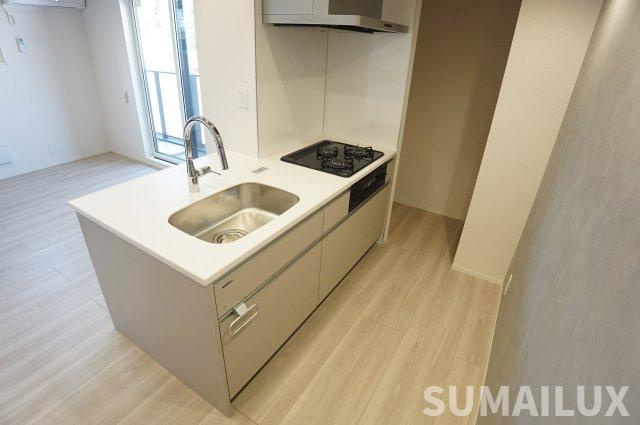 熊本市中央区新屋敷２丁目のアパートのキッチン