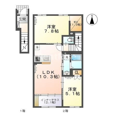 Ｇ．Ｔ．Ⅱの間取り|間取図