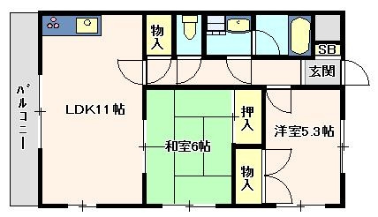 マンションアムールの間取り