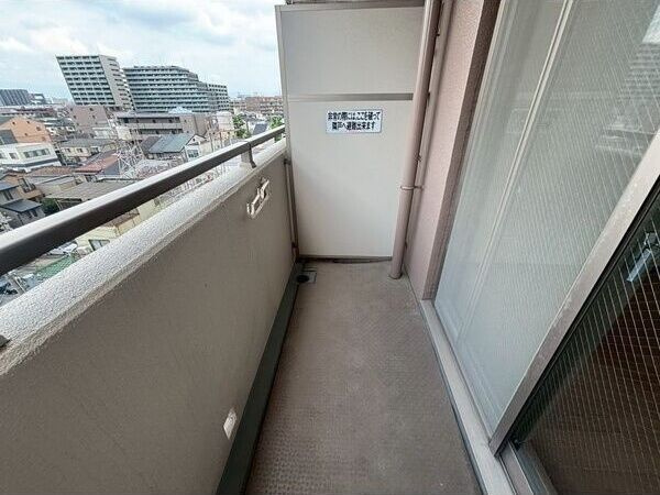 パラシオ塚本Ⅱのバルコニー