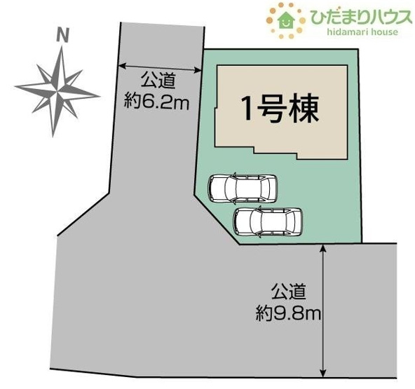 【区画図】 | 土浦市桜ケ丘町6期　新築戸建 | 角地につき日当たり・風通し良好です☆
