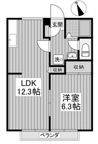 【間取り】 | フラワーコーポ