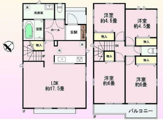 二見町西二見新築戸建B号棟の間取り