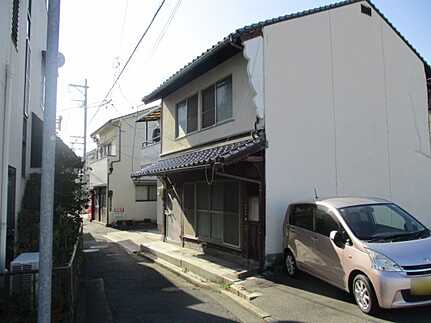 広島市西区草津本町　土地(A)の前面道路含む現地写真
