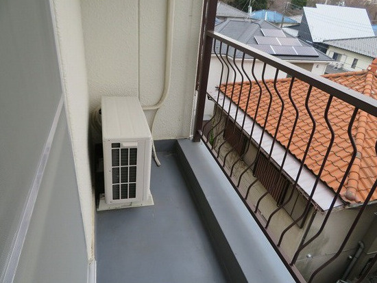 クローバーハイツのバルコニー