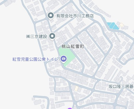 京都市伏見区桃山紅雪町　第1期　新築一戸建ての地図