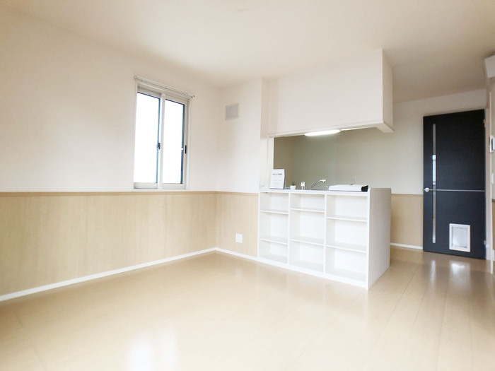 葛城市北花内のアパートの居間・リビング