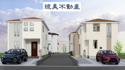 【外観】 | 沖縄市大里4期（全4棟）3号棟 | 外観パースです