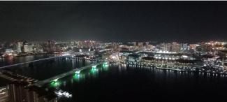 【展望】 | ＨＡＲＵＭＩ　ＦＬＡＧ　ＰＡＲＫ　ＶＩＬＬＡＧＥ　Ｔ棟 | 夜景