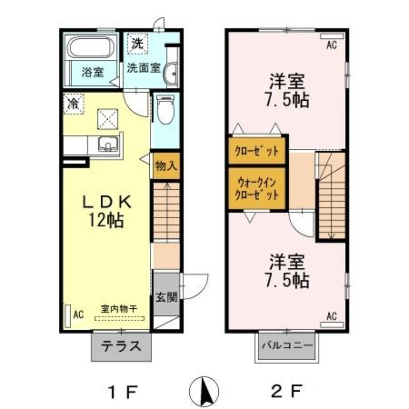 エトワール・クレール　エトワールの間取り