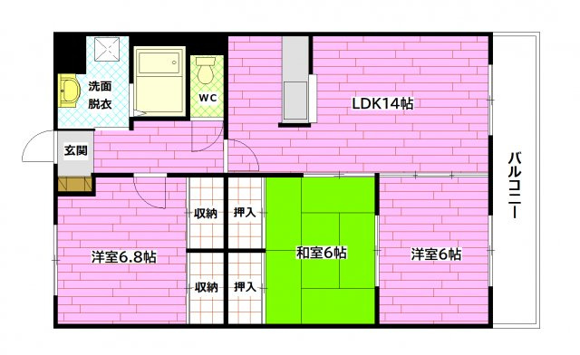 ベルメゾンの間取り